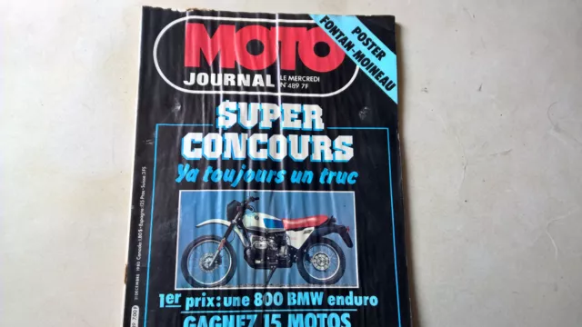 Ancienne Revue Moto " Moto Journal " N° 489  Annee 1980