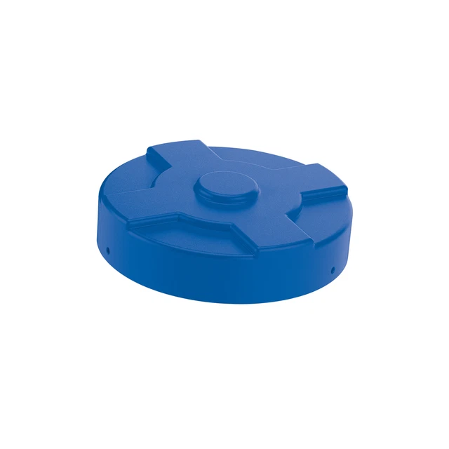 30 Gal Drum Cover Blue Diameter 24.75 in Material Polyethylene Drum Size 55