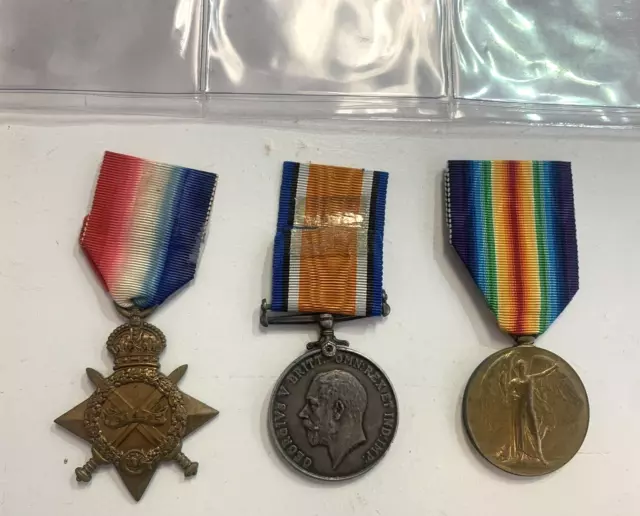 Ww1 Medals Trio To Pte W.c.schoonveldt S.a.v.r South African Veterans Reg