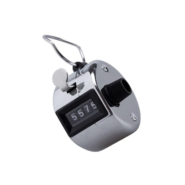4 STÜCKE Heavy Duty Metallic 4-stellige Anzahl Clicker Hand Tally Counter Sport