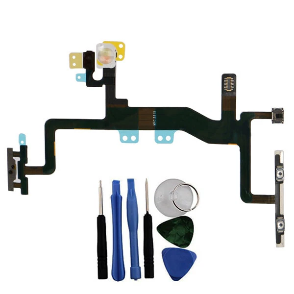 Power Flex Cable With Volume Boutons & Mute Switch Pour Apple iPhone 6S + Tools