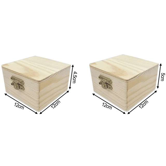 Cofre de tesoro de madera personalizado agrega un toque personal a tu almacenamiento