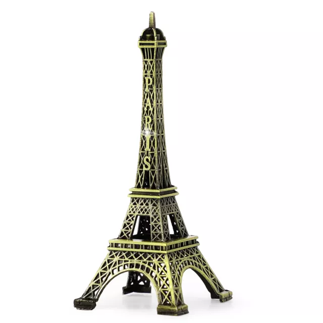 1PC Metal Eiffel Tower Model Statue Decor Small for Souvenirs (10cm)