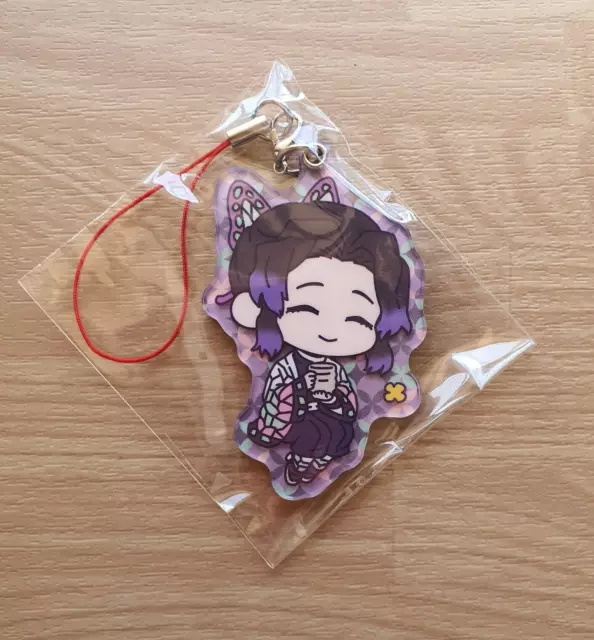 NEW ~ Anime Demon Slayer Kimetsu no Yaiba Acrylic Keychain Strap - Shinobu Kocho