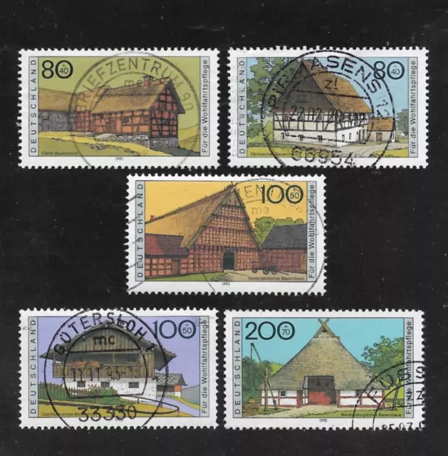 Briefmarken BRD / Bund 1995 Michel-Nr. 1819 bis 1823 gestempelt