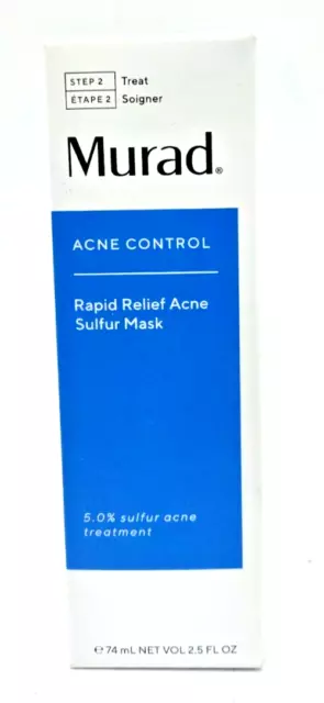 Murad Acne Control Rapid Relief Acne Sulfur Mask 2.5 oz Breakouts 05/2025^ NEW