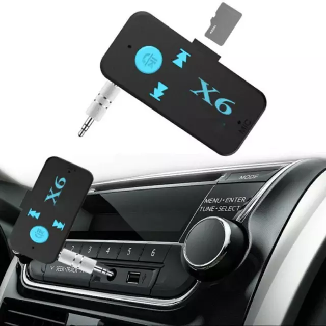 X6 Bluetooth-Compatible Audio Hands-free Wireless Adapter Mini AUX USB