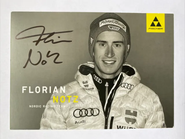 orig. Autogrammkarte Skilanglauf Florian Notz