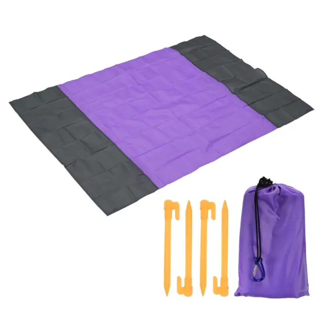 79" x 57" Manta de Playa, Impermeable Picnic Estera para Campamento, Púrpura