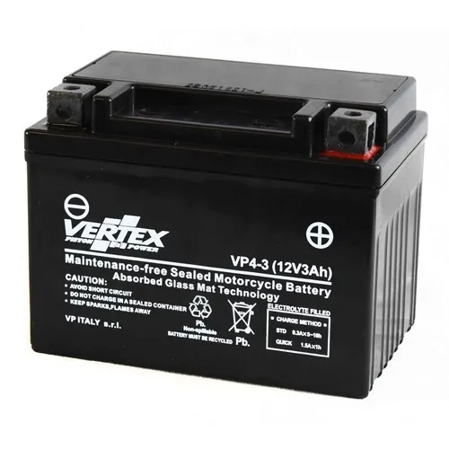 Vertex VP4-3 Battery For Kawasaki KLX 110 C 2010-2019