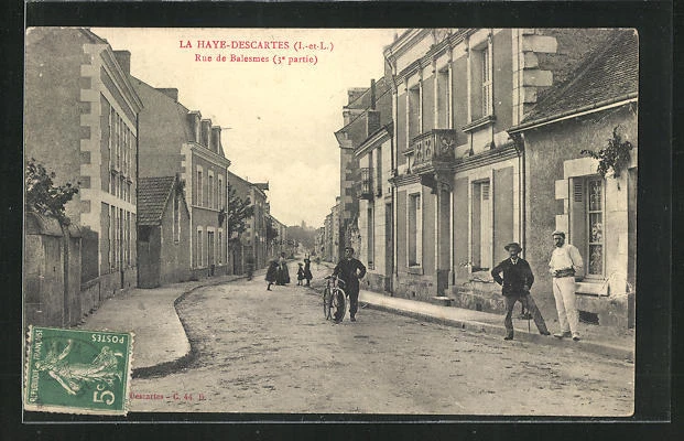 CPA La Haye-Descartes, Rue de Balesmes