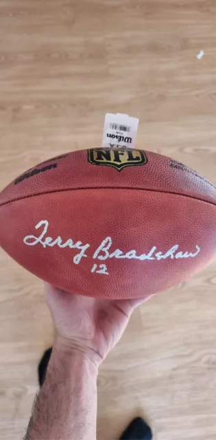 Terry Bradshaw Pittsburgh Steelers Signed Duke Pro Football