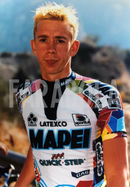 Photo de presse vintage Cyclisme, Leif Hoste, 1999, tirage 25 X 18 CM