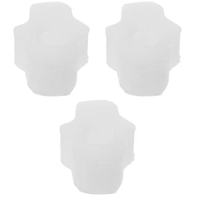 3 piezas Forma de silicona Forma de galleta Forma de jabón Forma de cristal