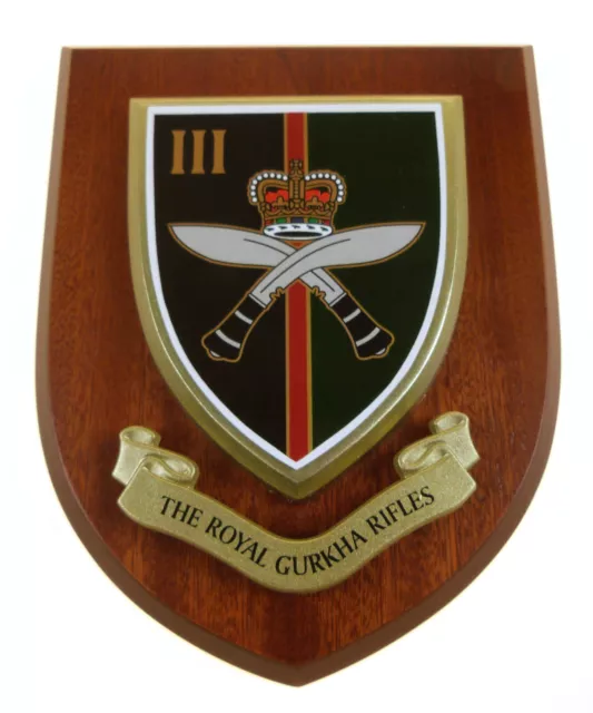 3Rd Bn Royal Gurkha Rifles Deluxe Uk Made Veterans Wall Plaque