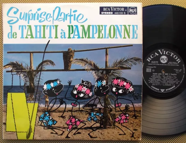SURPRISE PARTY TAHITI 1963 RCA LP Mood Hammond Organ Pop Jazz Latin Rock VINTAGE