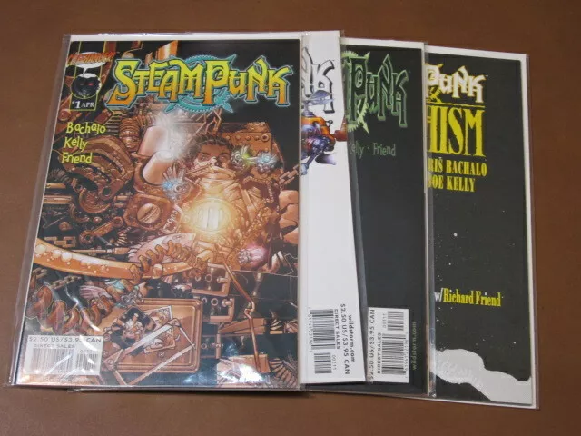 Steampunk #1 - 3 + Catechism Vf-Nm Complete Run Chris Bachalo Kelly Blaquesmith