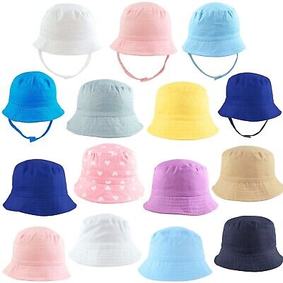 Baby Sun Hat Summer Beach Hat Bucket Cap Boy Girl Toddler Kids Newborn 0-4 Years