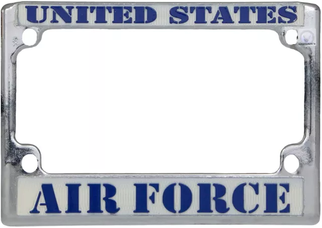 États-unis Air Force Plaque Immatriculation Cadre Support, Chrome -