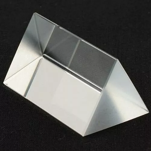 2.5 in Optical Glass Triangular Prism Teaching Light Spectrum Physics USA SELLER