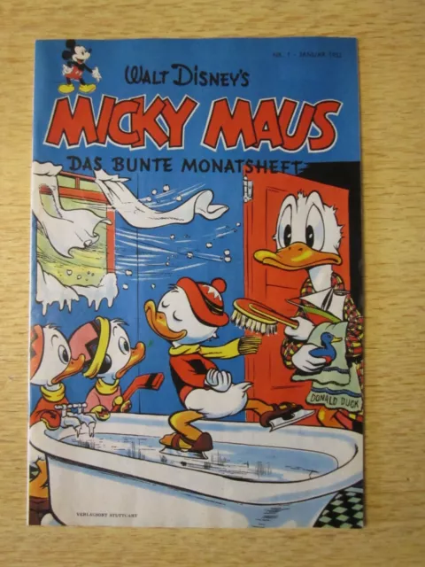 Comicheft Micky Maus Nr.1, Januar 1952, Nachdruck
