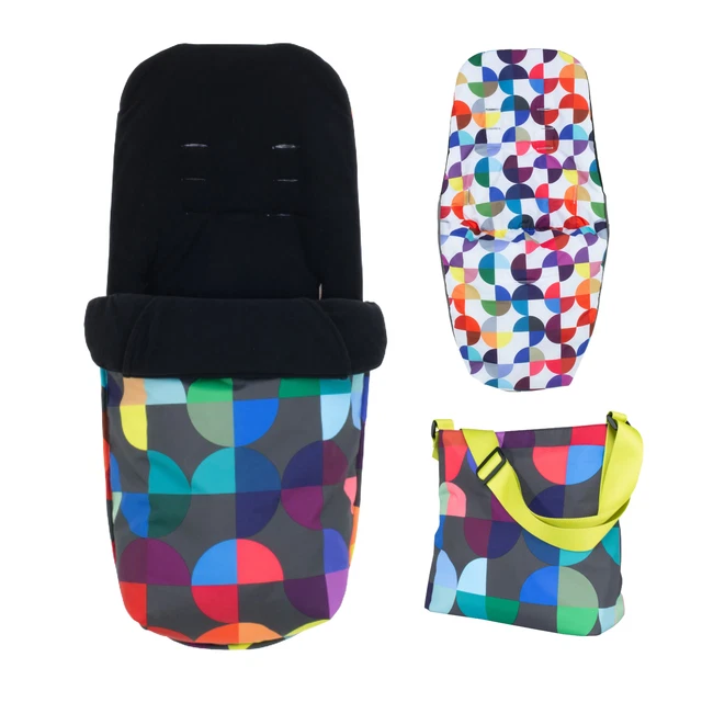 Cosatto Cosy Toes Footmuff & Change Bag Accessory Pack Giggle 2 in 1 Kaleidoscop