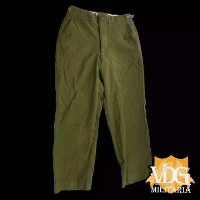 Korean War Era US Army M-1951 Wool Trousers Size Small 1952 Dated #G499