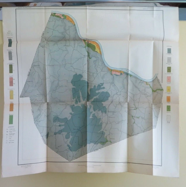 1903 ANTIQUE MAP Mason County Kentucky Maysville Lewisburg Dover 22X22