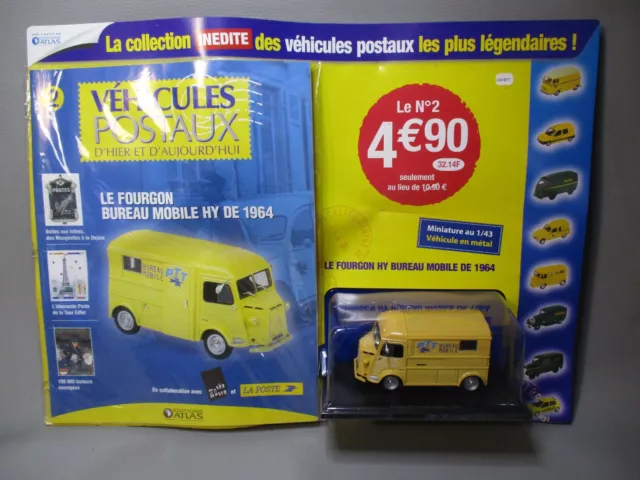 LG1877 UH ATLAS 1/43 Voiture Fourgon HY Bureau Mobile 1964 Vehicules Postaux 2