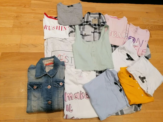 Girls  Clothing Bundle  - Age 10-11 & 12 Yrs  - Top, Jean Jacket & Dress