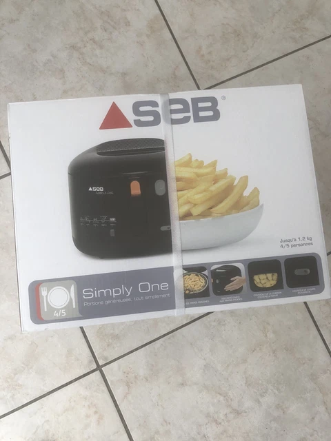 Friteuse Seb Simply One FF160800 - 1.2kg Frites - Parois Froides - Thermostat Réglable - Compacte