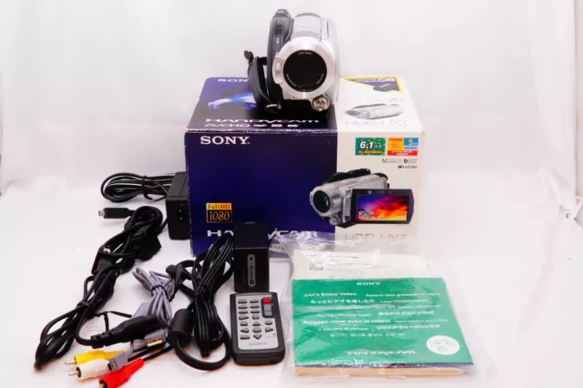 Sony Handycam HDR-UX7 1080i Full HD Video Camera - Silver from japan N MINT+++