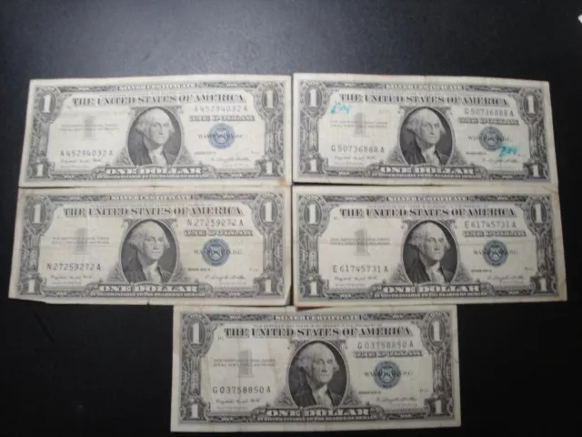 (1) $1.00 Series 1957-A Silver Certificate G-VG Circulated Condition