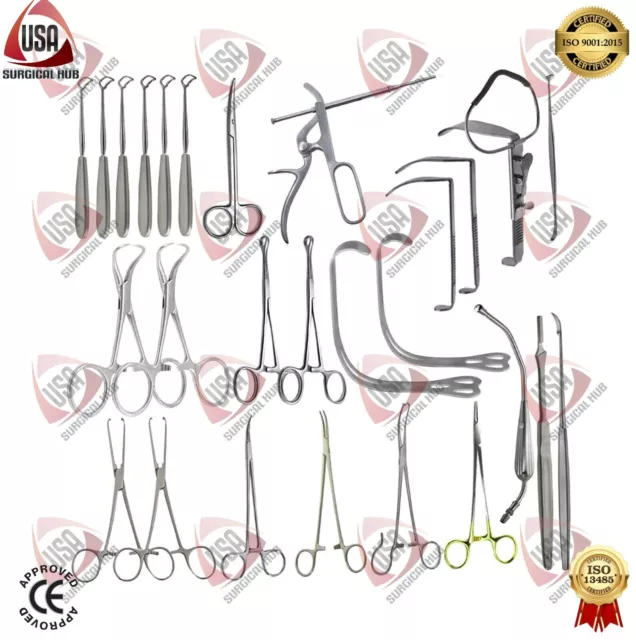 Tonsil Adenoid Kit of 25Pcs Remove Tonsils and Adenoids Tonsillectomy Set