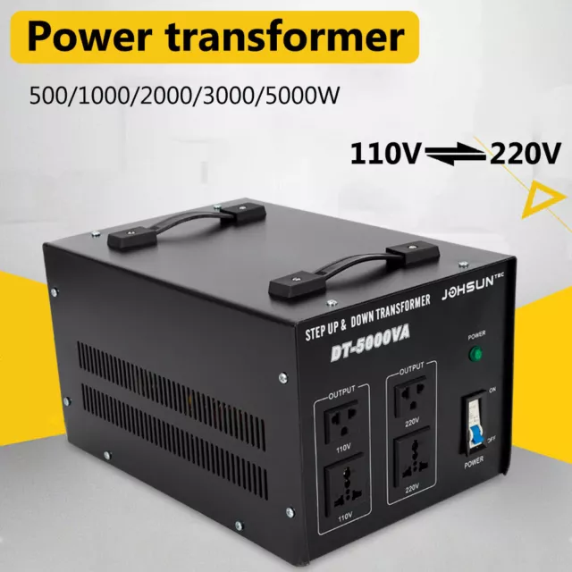 5000watt Voltage Converter Transformer High Power Step Up/Down 110V to/from 220V