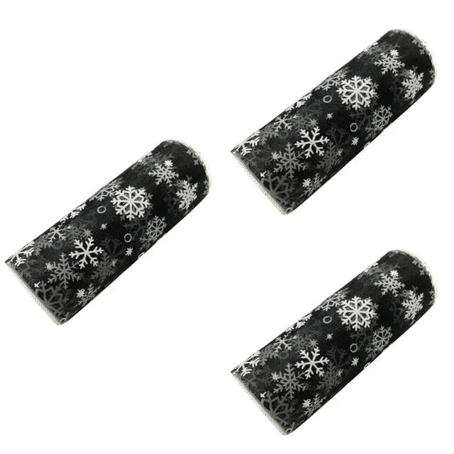 3 stücke 15 cm 10 yards Weihnachten Schneeflocke Tüll Rolle Glitzernde Organza