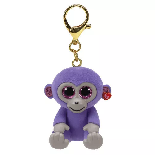 TY Beanie Boos - Mini Boo Collectible Clips - GRAPES the Monkey (2 inch) - New