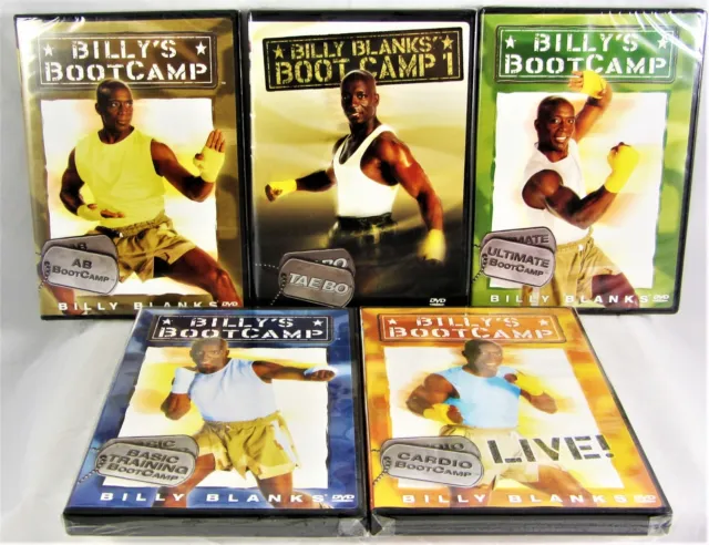 Billy Blanks Boot Camp DVD Lot of 5 Brand New Sealed Exercise Health Fitness FS