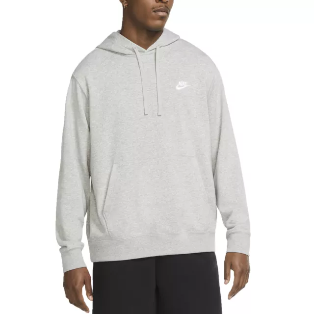 Nike Felpa da Uomo con Cappuccio Club Grigio Taglia M Cod CZ7857-063 - 9M