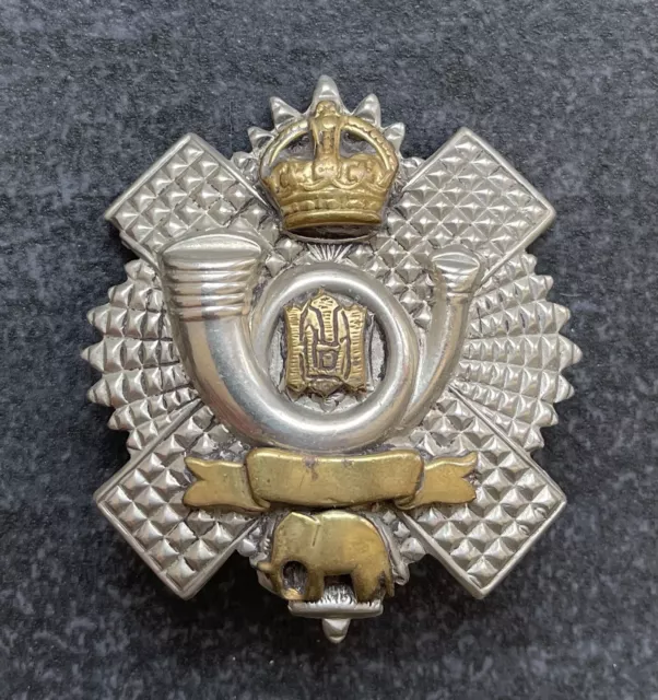 Genuine Highland Light Infantry SNCO / Officers Cap Badge