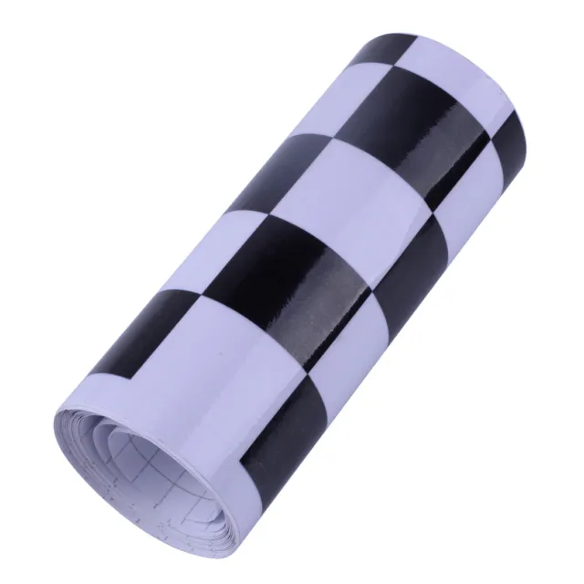 3m Black/White Checkered Flag Vinyl Decal Tape Car Truck Waterproof Sticker FR 2