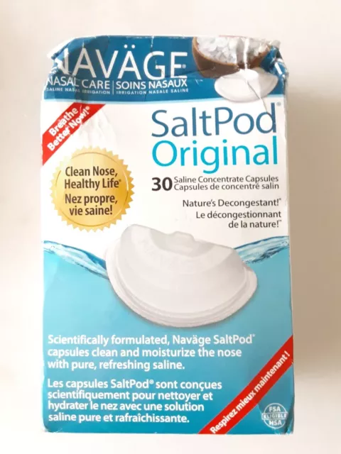 New Sealed NAVAGE ORIGINAL SALTPOD 30-PACK (30 SaltPods)  Expire 10/2026 NUEVO!