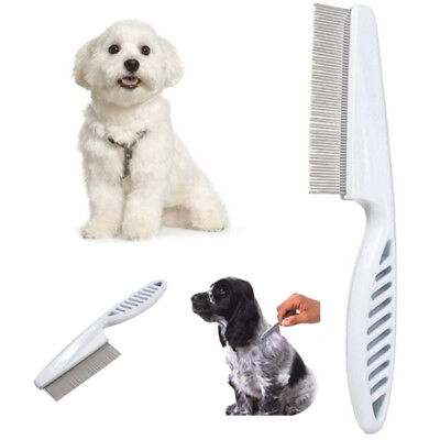 Cat Dog Metal Nit Head Hair Pet Lice Comb Fine Toothed Flea Flee Handle.cf 3