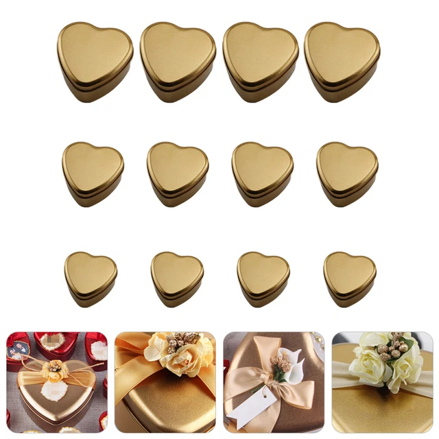 12 pz bicchieri caramella portacandele portacandele scatola cioccolato stagno