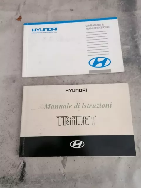 hyundai trajet libretto libro manuale uso e manutenzione book livret buch