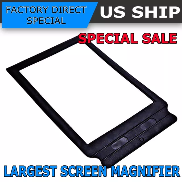 New US Full Page Book Reading Aid Lens 3x Magnifying Glass Large Magnifier  Sheet