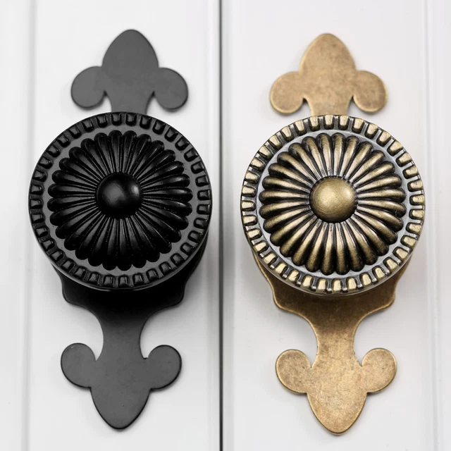 Retro Cabinet Door Pull Handle Furniture Drawer Cupboard Knobs Hardware Decor