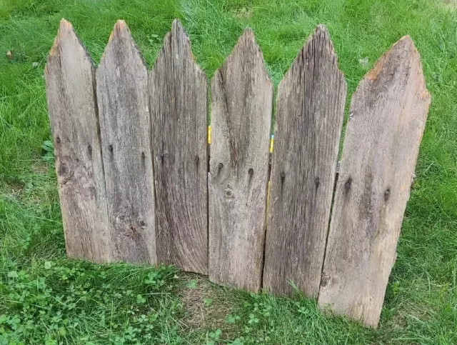 6 Very Weathered 24" Fence Pine Boards Planks  Reclaimed Old Fence Wood (d3)