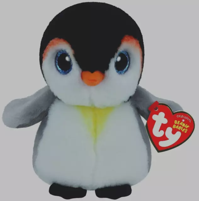 Official Ty Beanie - Ty Beanie Boo -Pongo Penguin Reg 15Cm/6" Soft Toy 42121