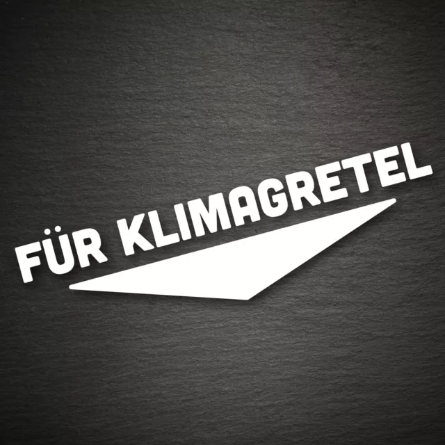 20245 Für Klimagretel Aufkleber 200x57mm Farbwahl Öko Future CO2 Greta Umwelt